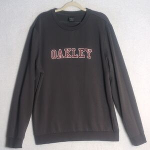 Oakley Unisex Gray Crewneck Long Sleeve Shirt Size L‎